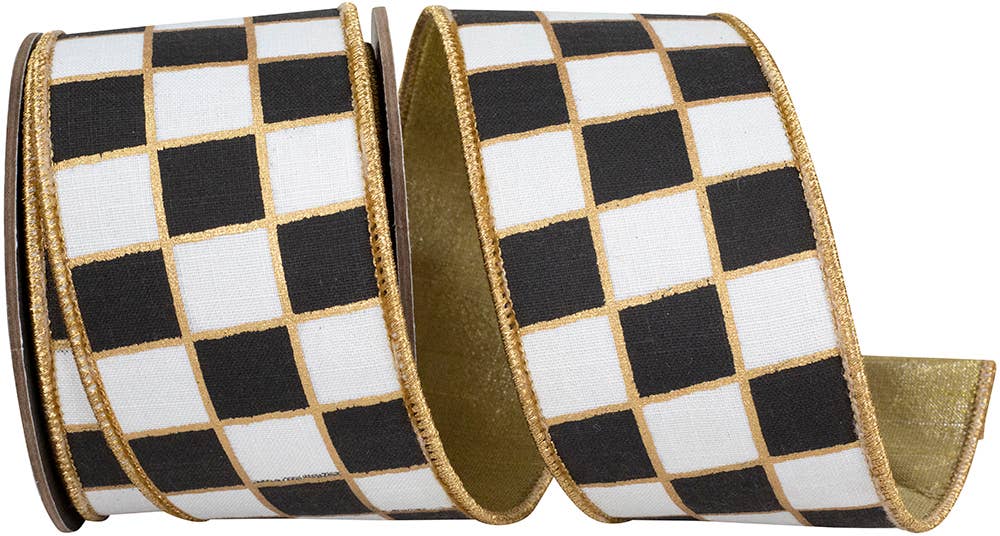 Gilded Check Outlined Dluxe Metallic Backed Wrd Edge