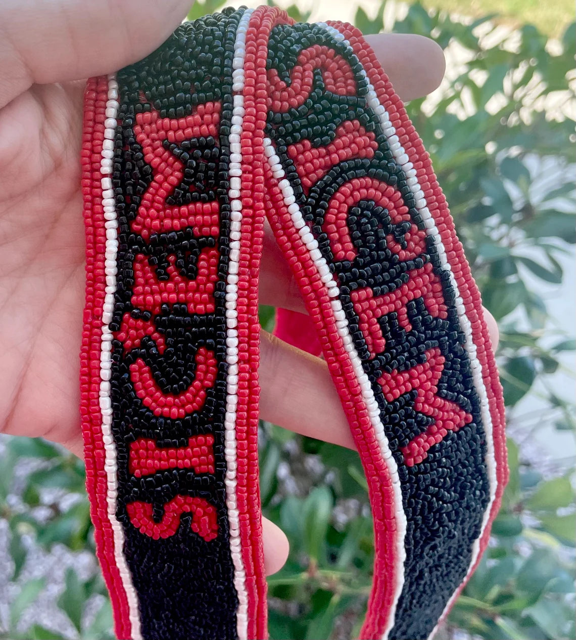 Georgia Bulldogs Beaded Purse Strap