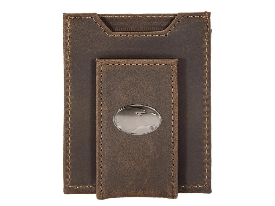 Georgia Southern Eagles Men's Collegiate Magnetic Front Pocket Leather Wallet.