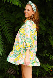 Brianna Cannon Neon Paradise Bib Dress