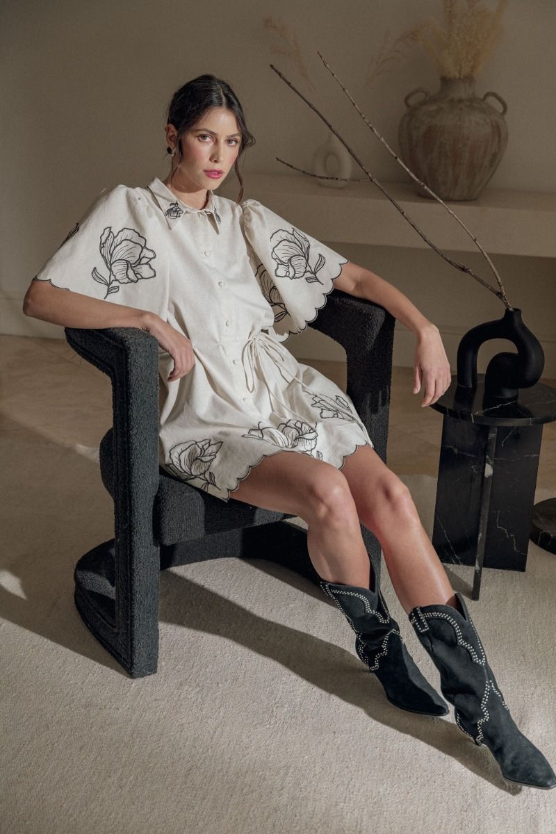 Blossom & Button Dress