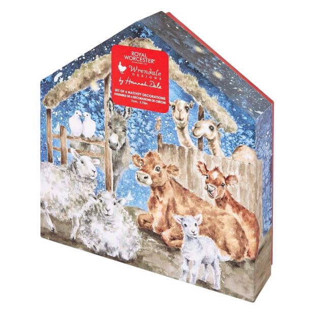 Wrendale Designs Set of 6 Nativity Decoration