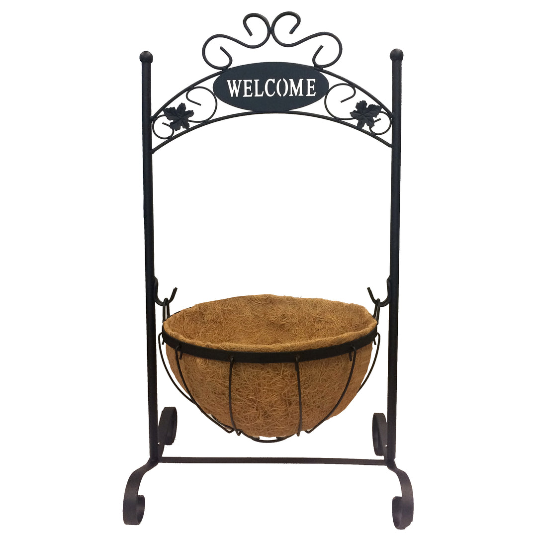 Gardener Select 26" Blk Welcome Plt Std w/ Bsk