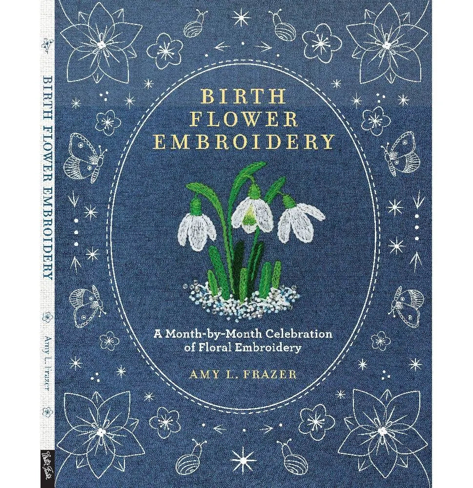 Birth Flower Embroidery Book