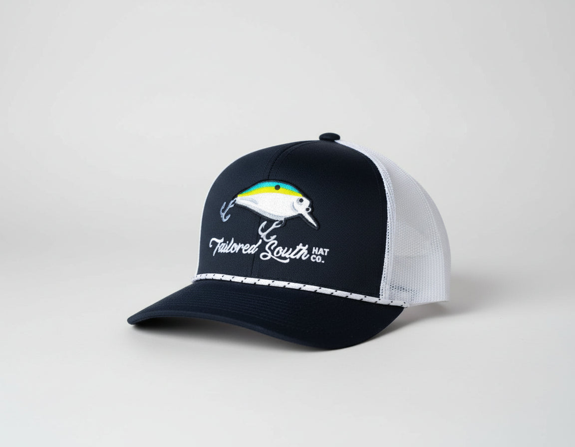 Tailored South Castaway Trucker Hat in – Navy/White