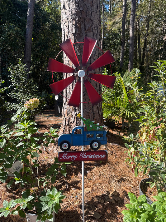 Metal Christmas Truck Spinner