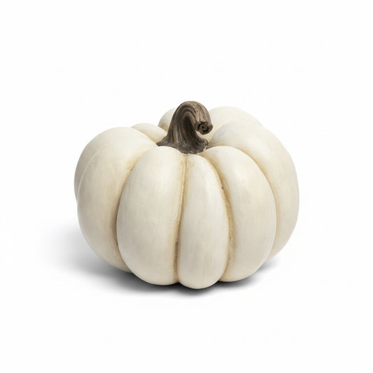 The Large Harvest Moon Ivory Pumpkin