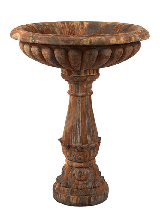 🕊️ Athens Stone Casting Baroque Birdbath