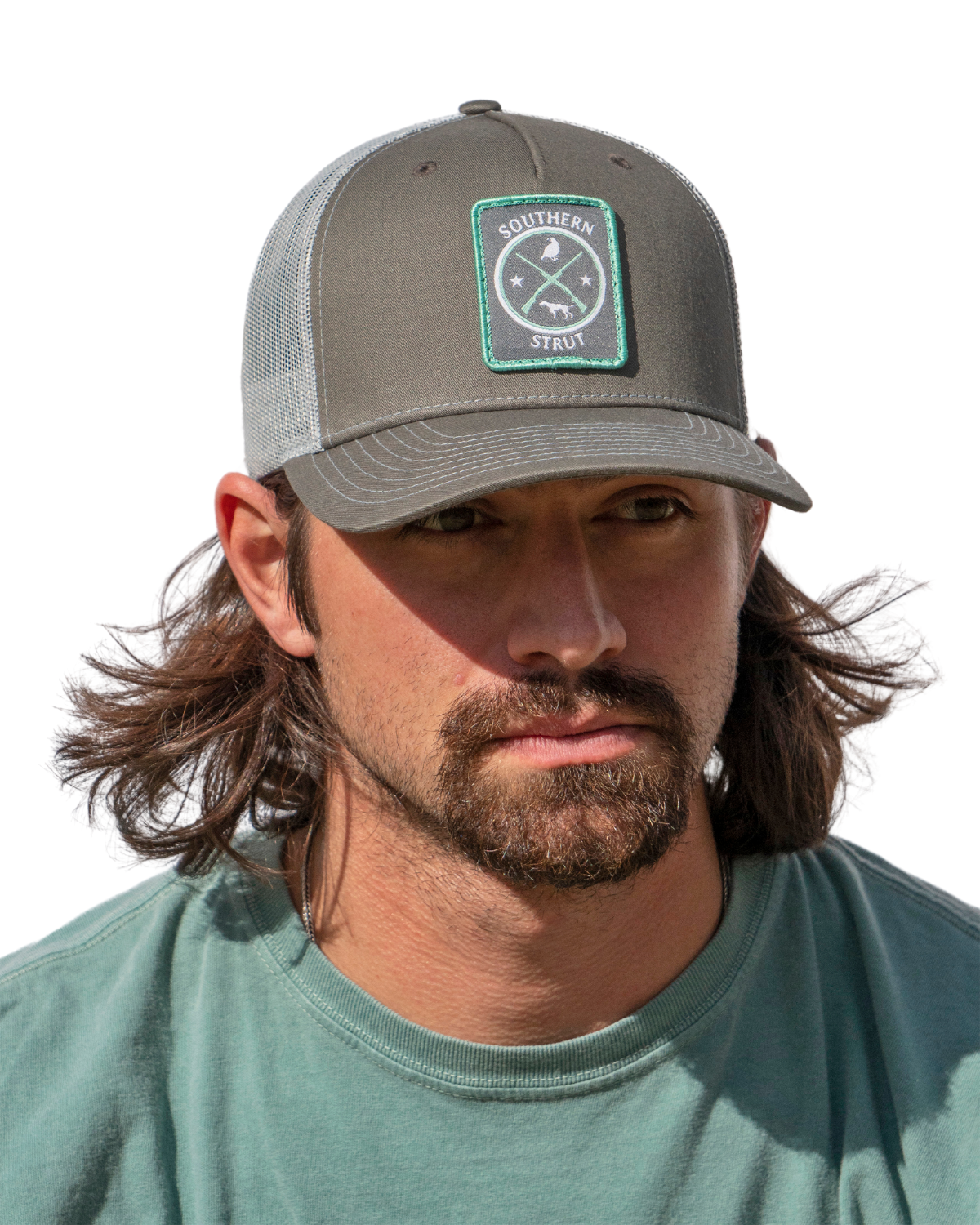 Quail & Pointer Woven Patch Trucker