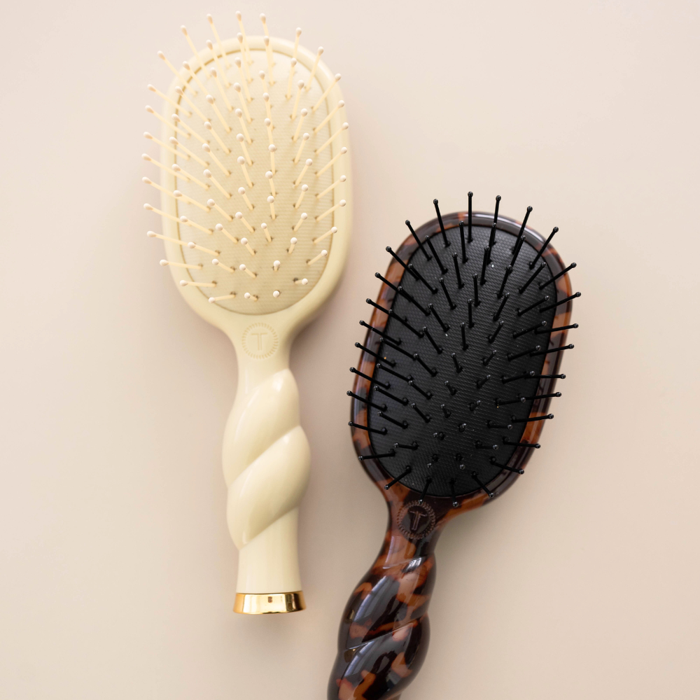 TELETIES Mini Detangler Hair Brush – Cream