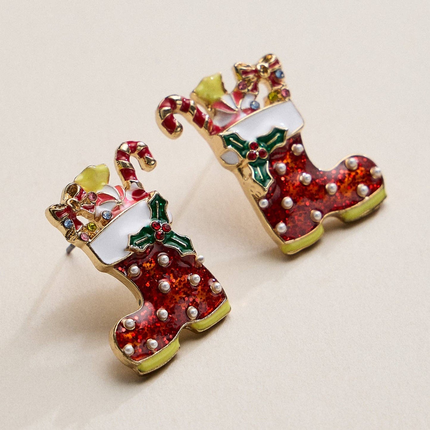 Christmas Stocking Earrings — Sparkly, Sweet & Full of Holiday Cheer