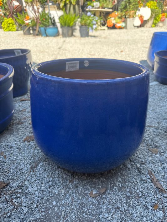 MCarr Pear Planter Light Blue 13.8"