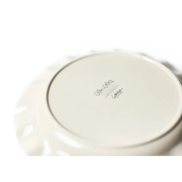 Coton Colors Signature 11 Ruffle Plate White