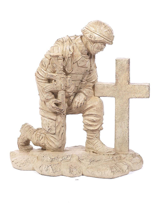 ✝️ Athens Stone Casting Kneeling Soldier at the Cross