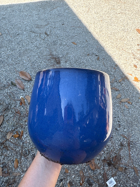 MCarr Pear Planter Light Blue 7.1"
