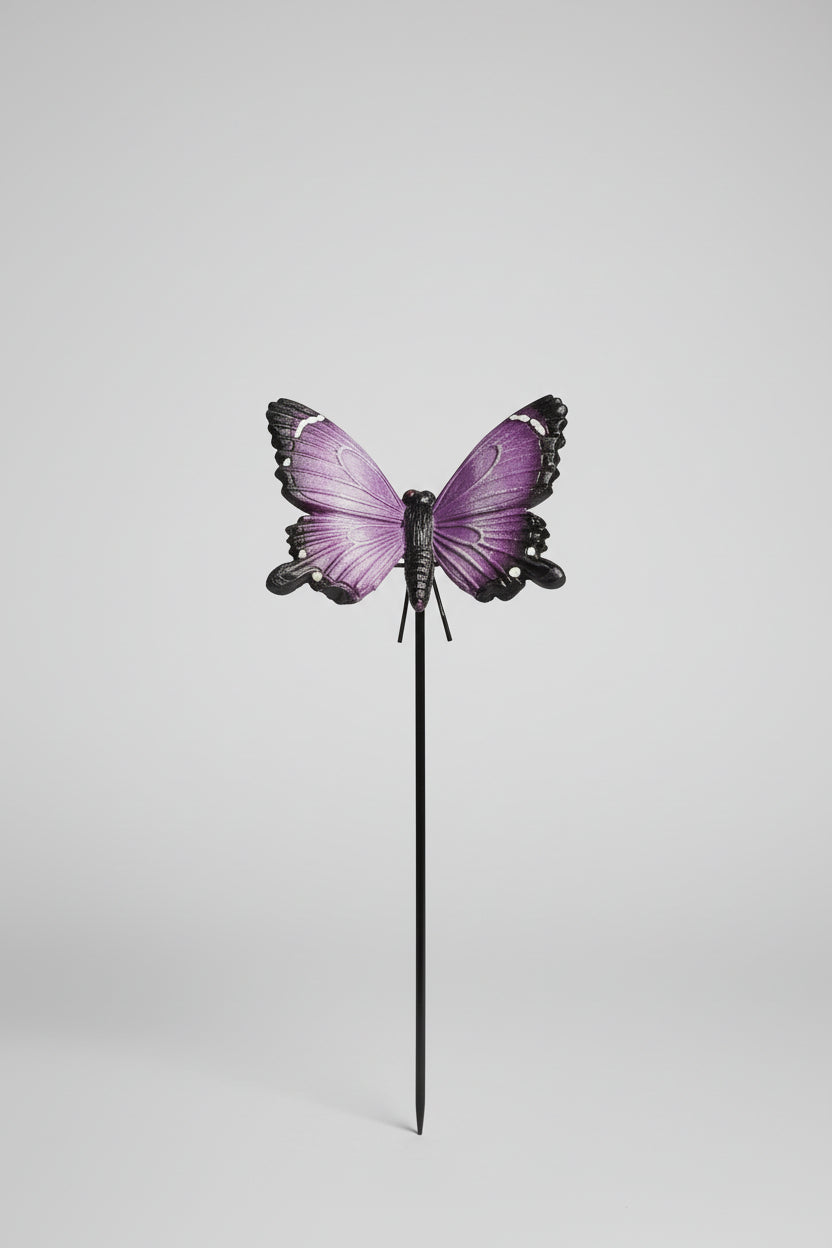 3 Assorted Poly Butterfly on Pole