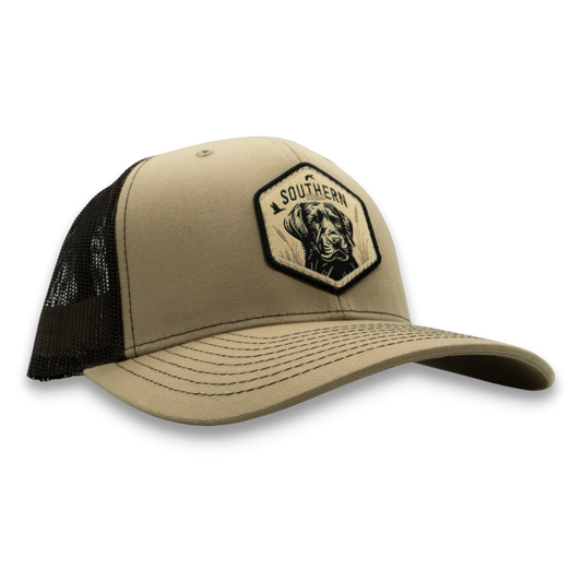 Labrador Hex Patch Trucker