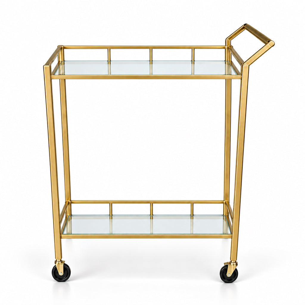 Gold Metal Kitchen Trolley