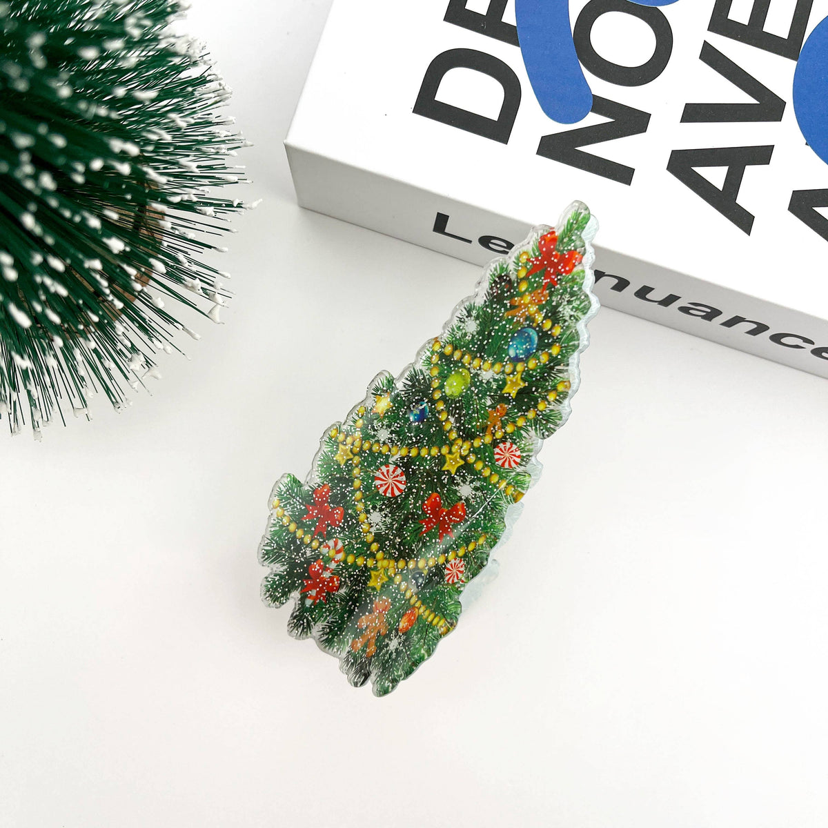 Christmas Tree Hair Clip,Christmas Claw Clip
