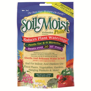 JRM Soil Moist Plus 7-7-7 – 8 oz Bag  Water-Saving Soil Conditioner & All-Purpose Fertilizer