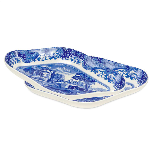 Blue Italian Pickle Dish set of 2