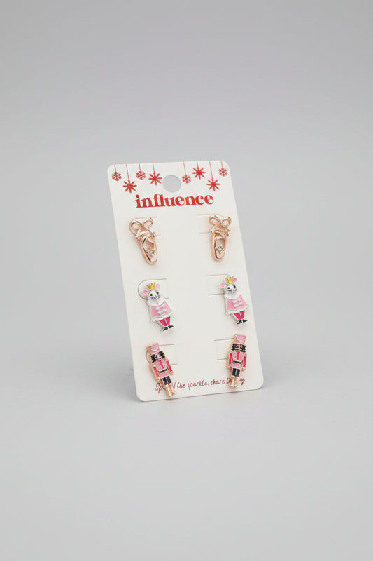 Christmas Nutcracker & Ballet Earring Set