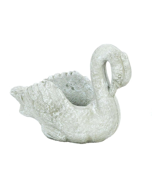 🦢 Athens Stonecasting Small Swan Planter