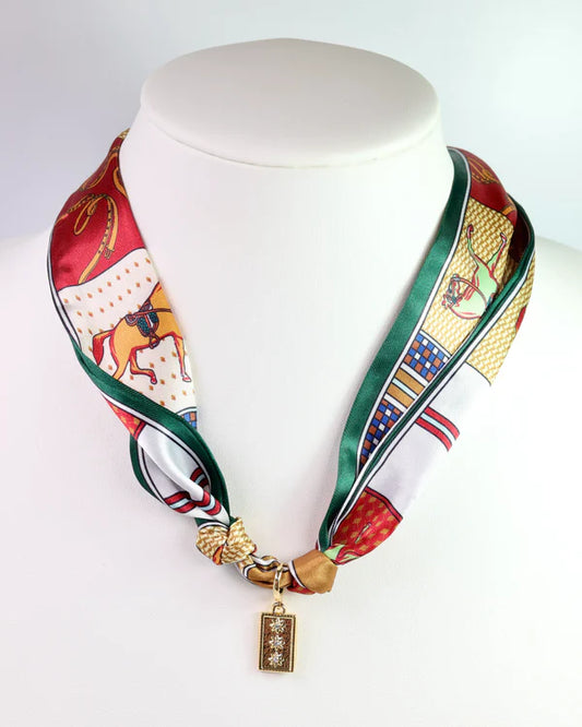 Lillie Scarf Charm Necklace