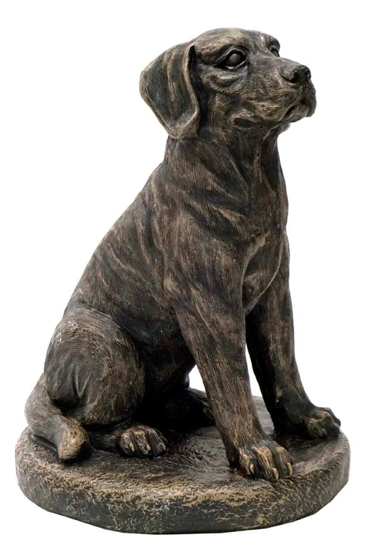 🐾 Athens Stone Casting Sitting Lab on Base