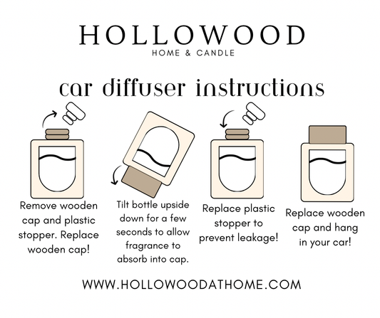 Hollowood Spring Car Diffuser: Pomegranate Bloom