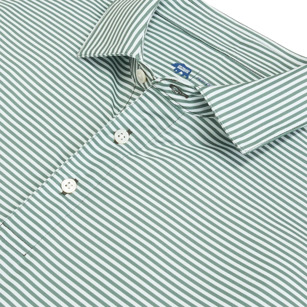 Echo Stripe Performance Polo - Ivy
