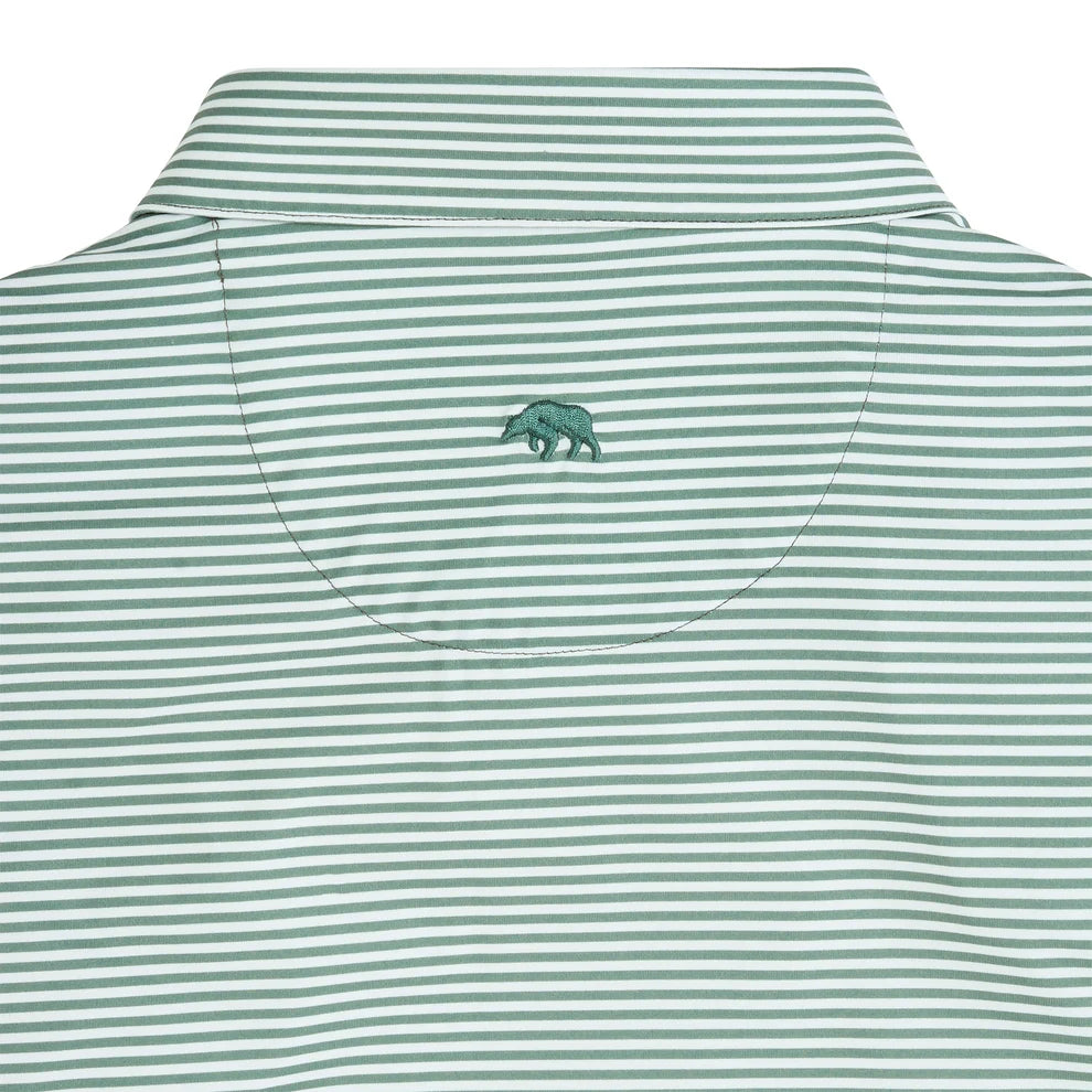 Echo Stripe Performance Polo - Ivy