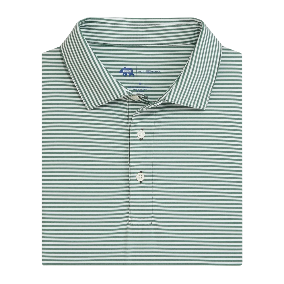 Echo Stripe Performance Polo - Ivy