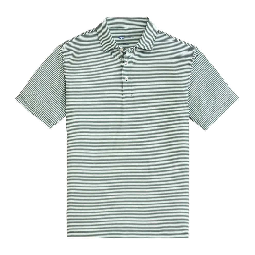 Echo Stripe Performance Polo - Ivy