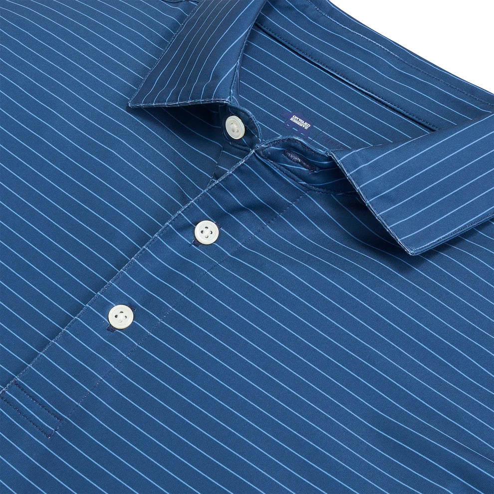 Atlantic Stripe Performance Polo - Ensign Blue Regular price$105.00