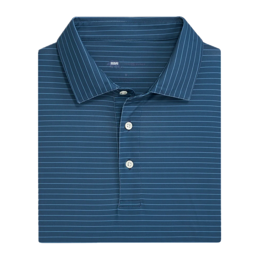 Atlantic Stripe Performance Polo - Ensign Blue Regular price$105.00