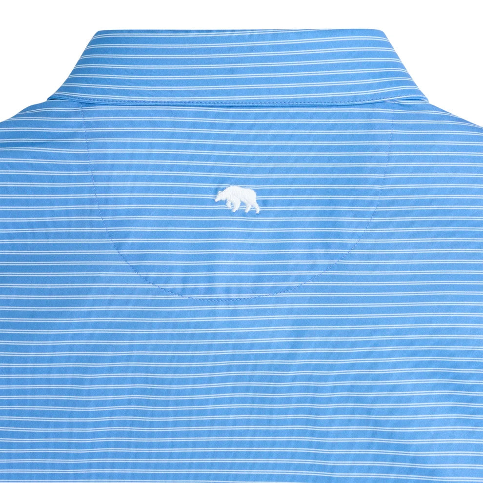 Onward Reserve Wake Stripe Polo in Azurine