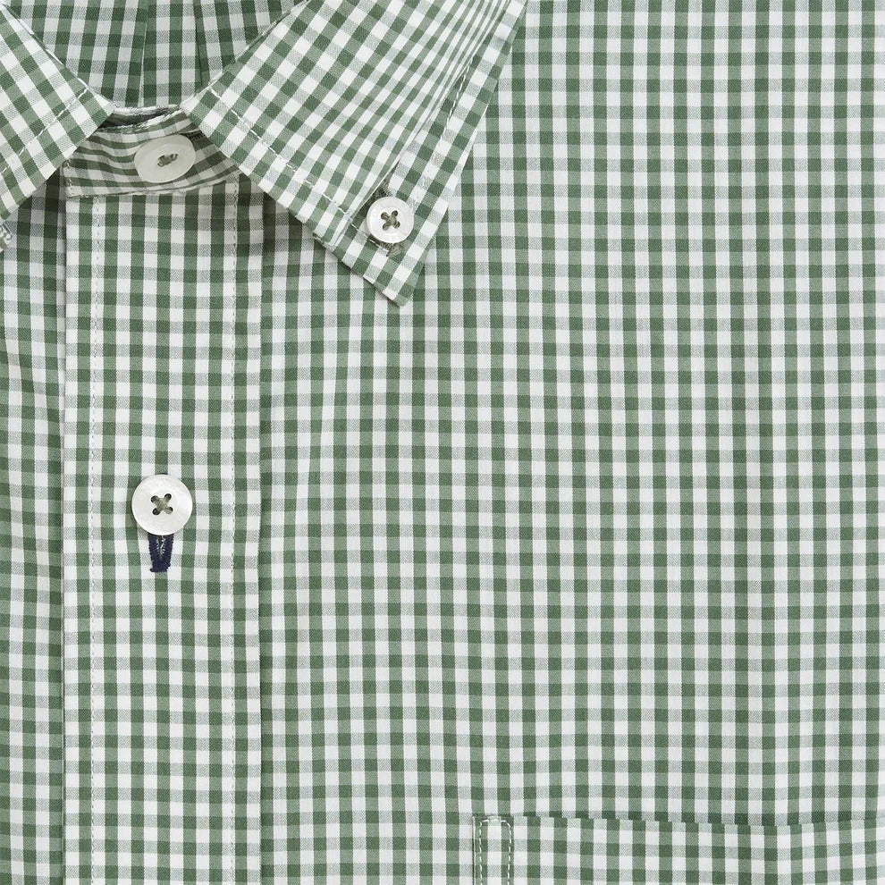 Montagu Classic Fit Quad Shirt - Duck Green