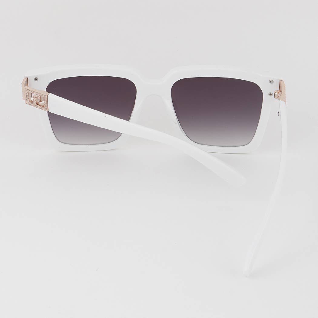 Greek Key Square Sunglasses
