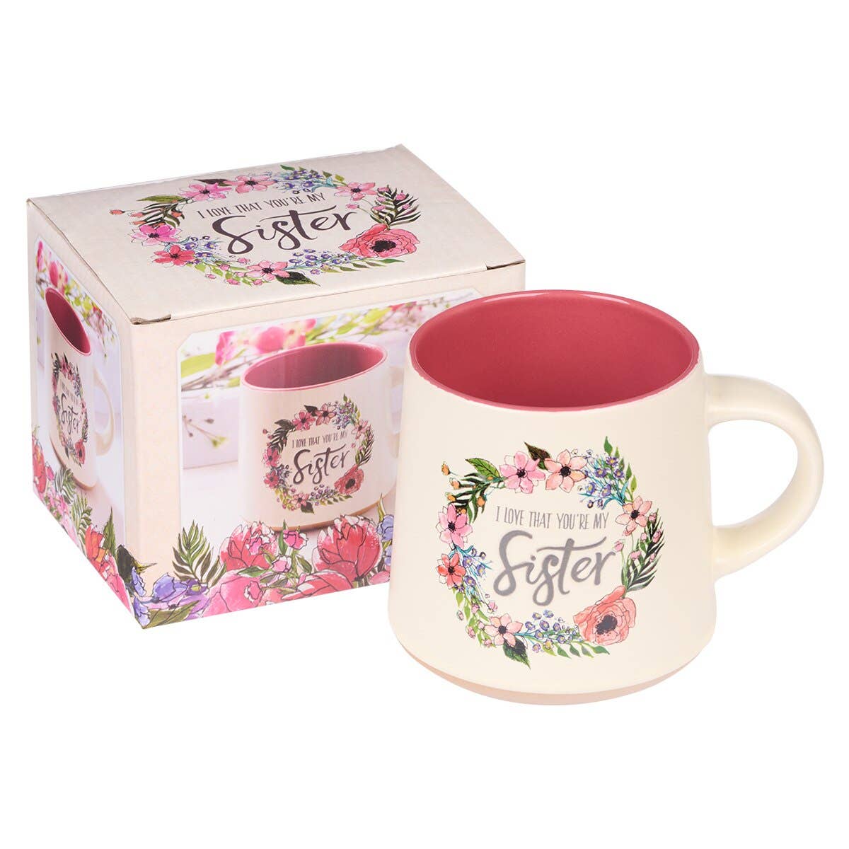 Sister Ceramic Coffee Mug with Clay-Dipped Base