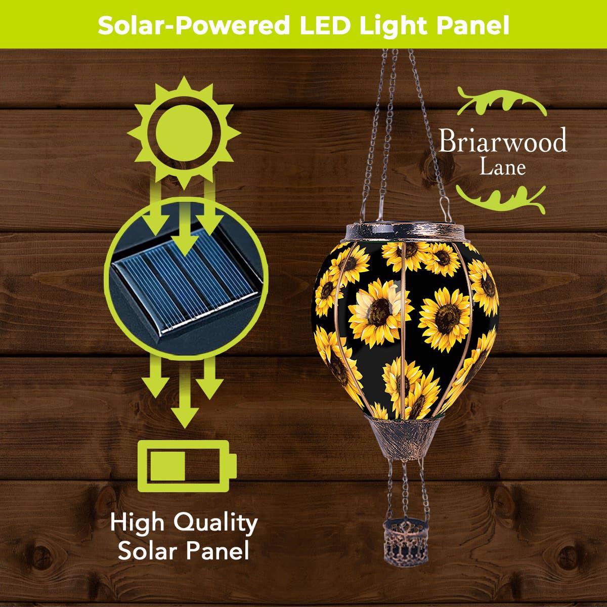 Sunflowers Solar Balloon Lantern
