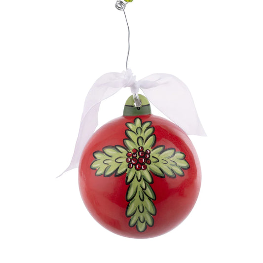 Red Cross Ball Ornament