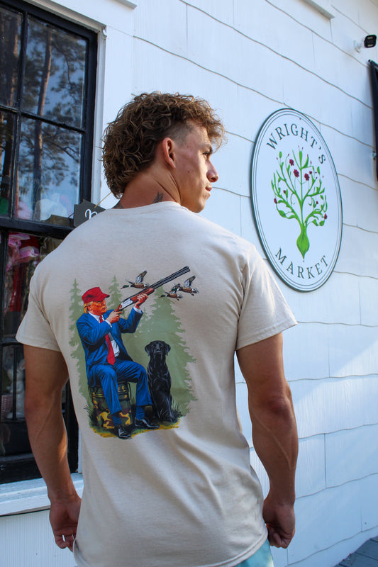 Duck Hunting Trump Shirt, Camo Hunting Tee : Sand