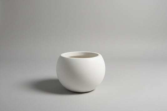 Orb Planter Small 10.25 x 7.50 Smooth White