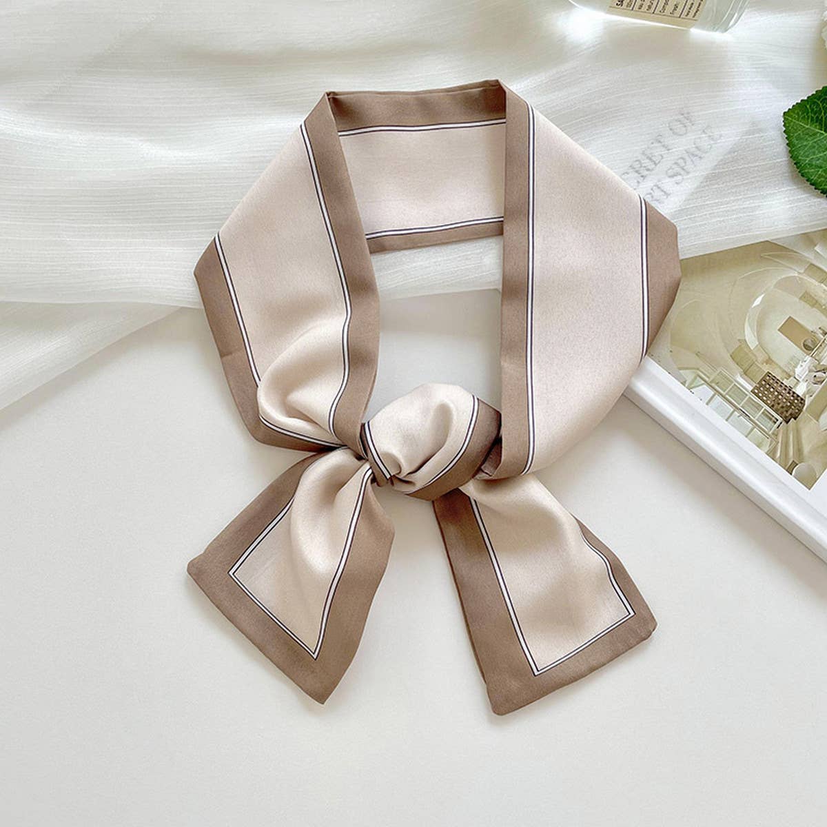 Long Thin Ribbon Scarf