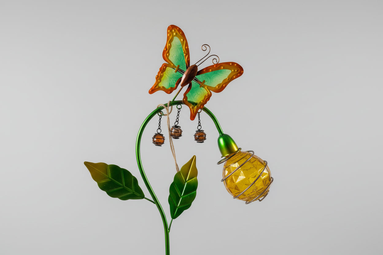 Butterfly with Leaves & Ball