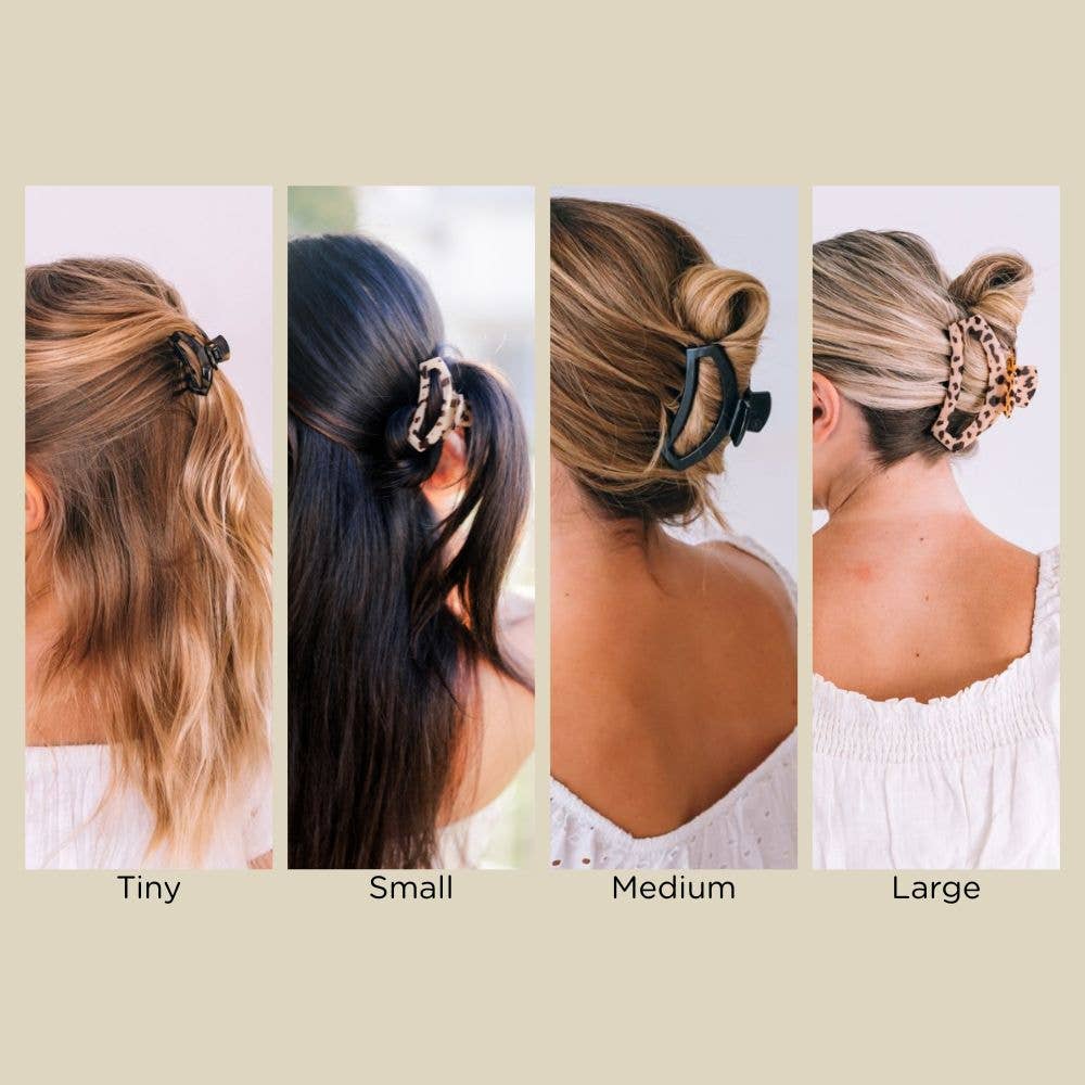 Teleties Open Hair Clip | Large | Almond Beige