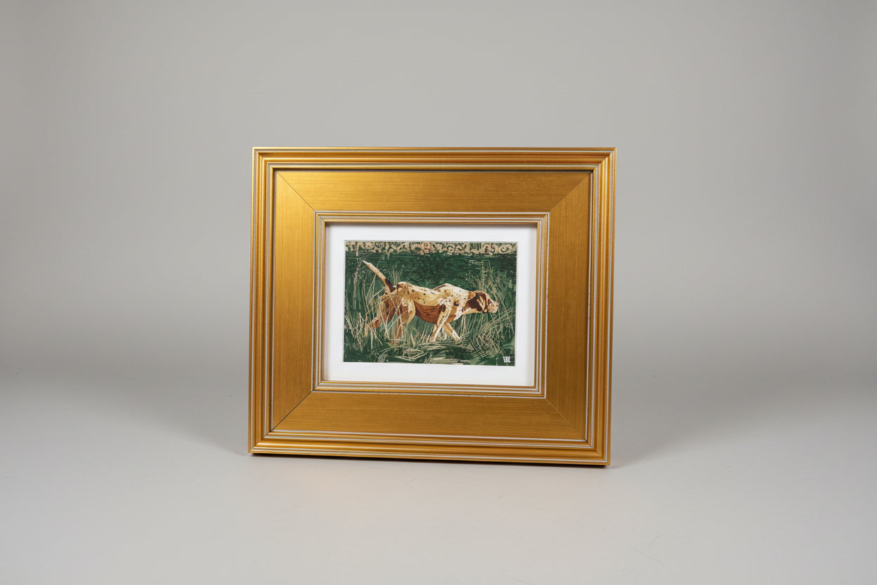 Green On The Hunt Framed 5x7 Art by Austin Williams