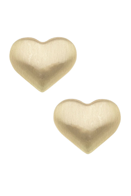 Icon Puffed Heart Stud Earrings