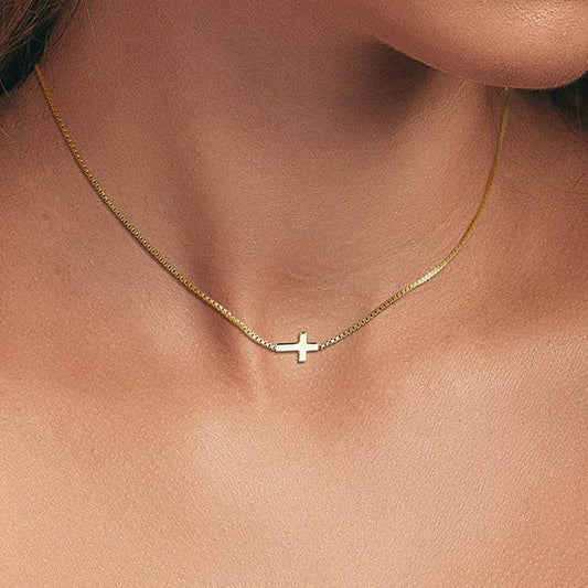 Golden Grace Cross Necklace
